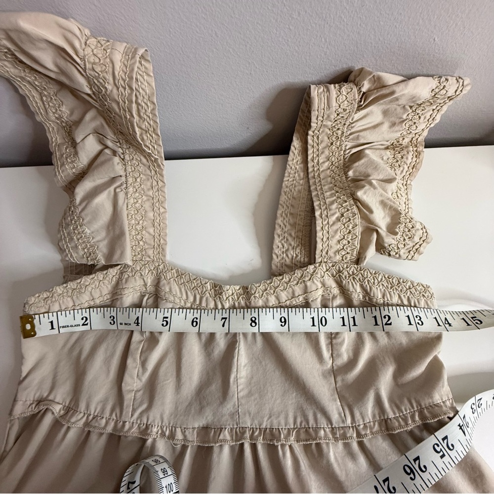 Karlie Tiered Midi Dress in Khali Tan size S - Picture 10 of 10